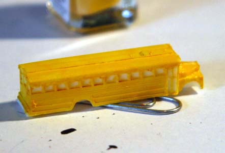 Paper clip paint rack